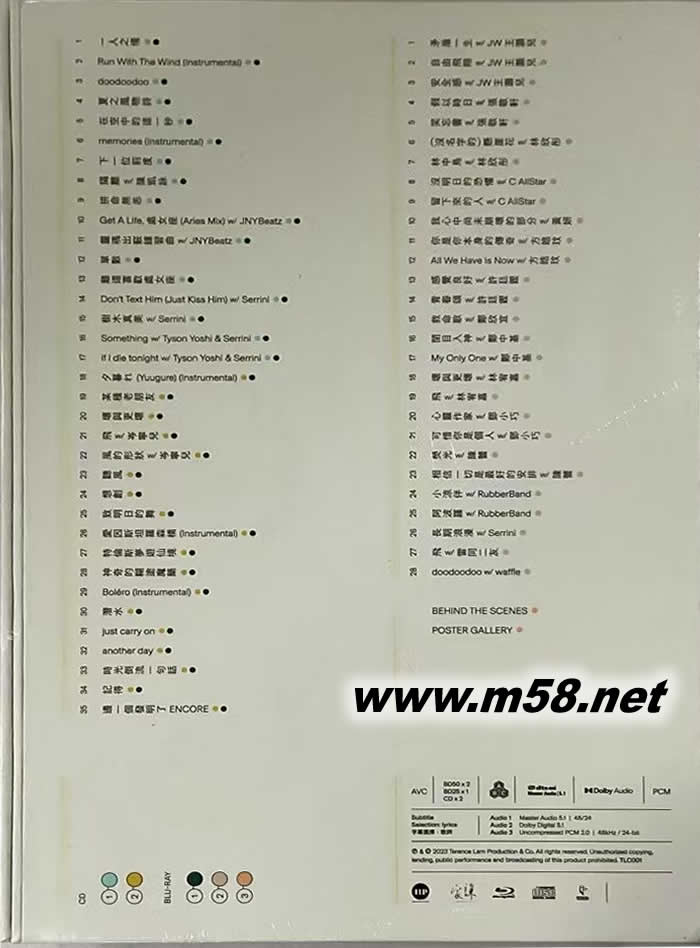 Summer Blues 藍光3BD+2CD Blu-ray專輯背面圖片