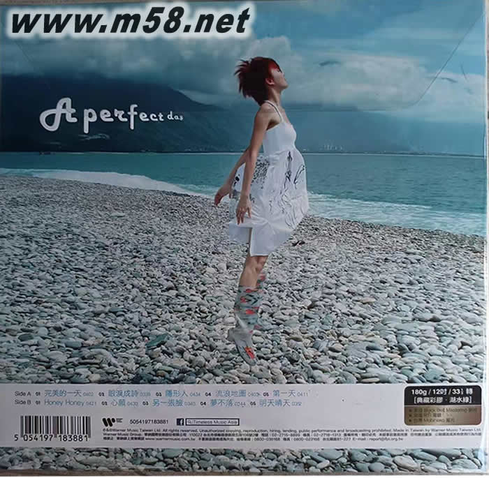 完美的一天 (典藏彩膠 湖水綠) 限量版專輯背面圖片