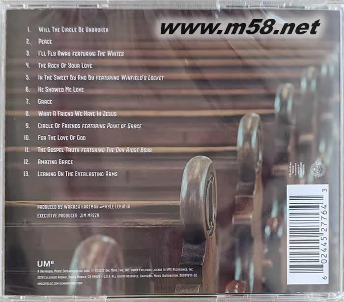 THE LOVE OF GOD專輯背面圖片