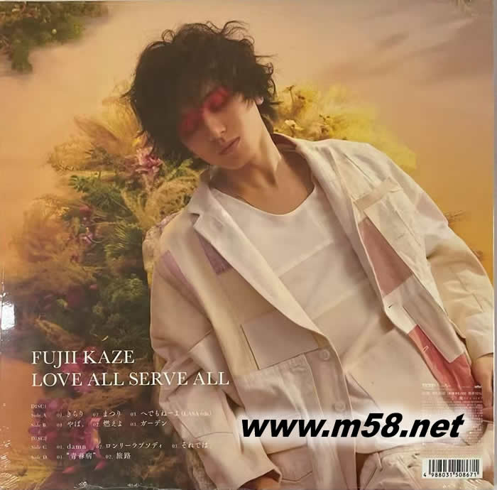 FUJII KAZE LOVE ALL SERVE ALL 黑膠專輯背面圖片