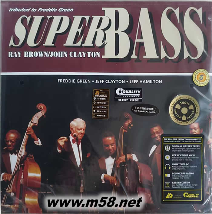 SUPER BASS超級牛筋 180g 33RPM LP 黑膠專輯正面圖片