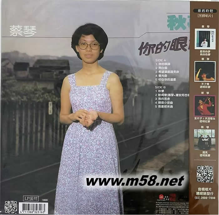 你的眼神 180g 33RPM LP 黑膠 限量版專輯背面圖片