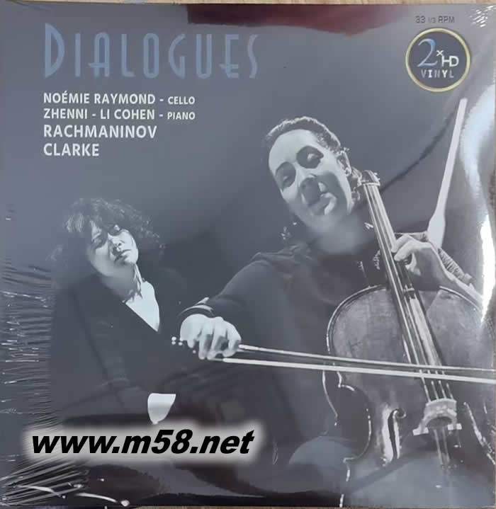 NOMIE RAYMOND & Zhenni Li-Cohen DIALOGUES (對(duì)話) 大提琴與鋼琴 雙黑膠專輯正面圖片