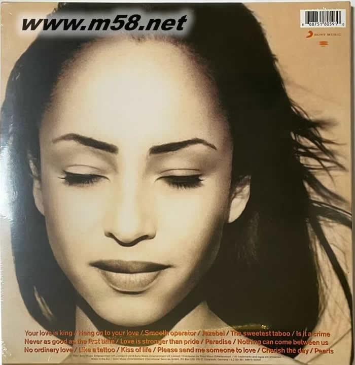 SADE THE BEST OF SADE莎黛.鉆石光芒精選輯 雙黑膠專輯背面圖片